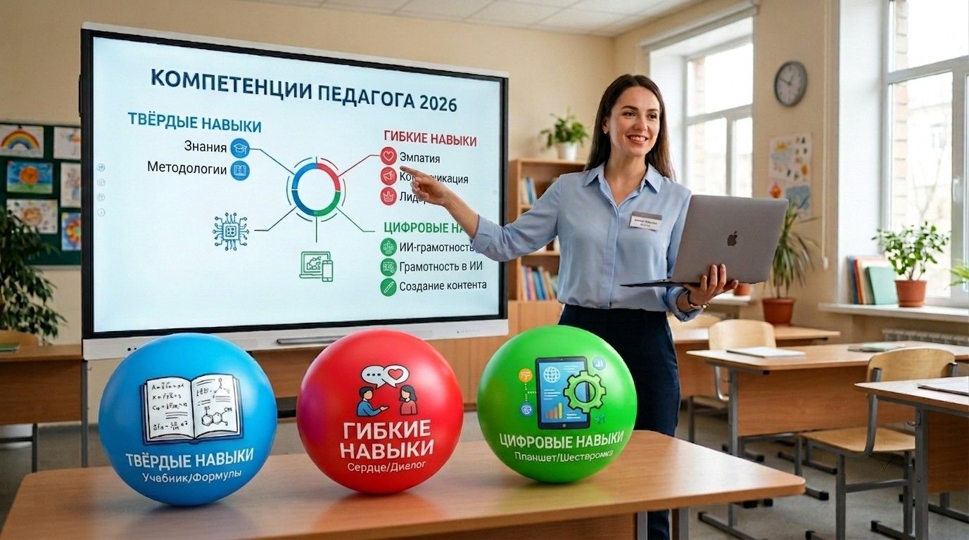 Профессиональные компетенции (Hard Skills) и гибкие навыки (Soft Skills) педагога