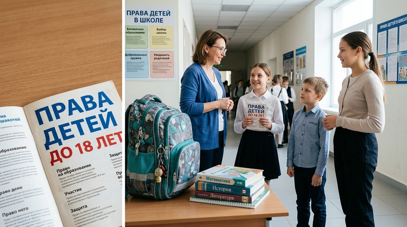 Права детей до 18 лет, связанные с образованием: памятка для детей, родителей и учителей
