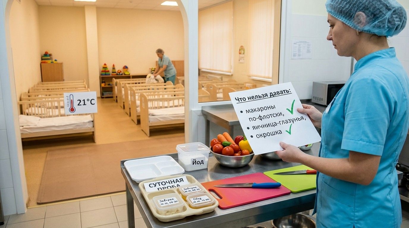 Требования СанПиН для ДОУ: Что нельзя давать детям в саду